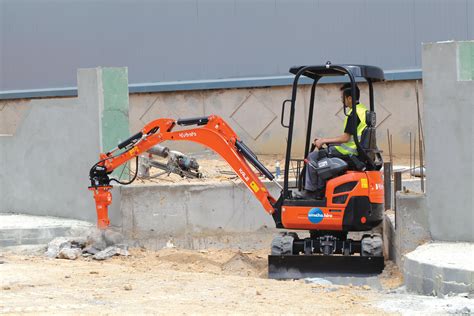 kubota mini digger range